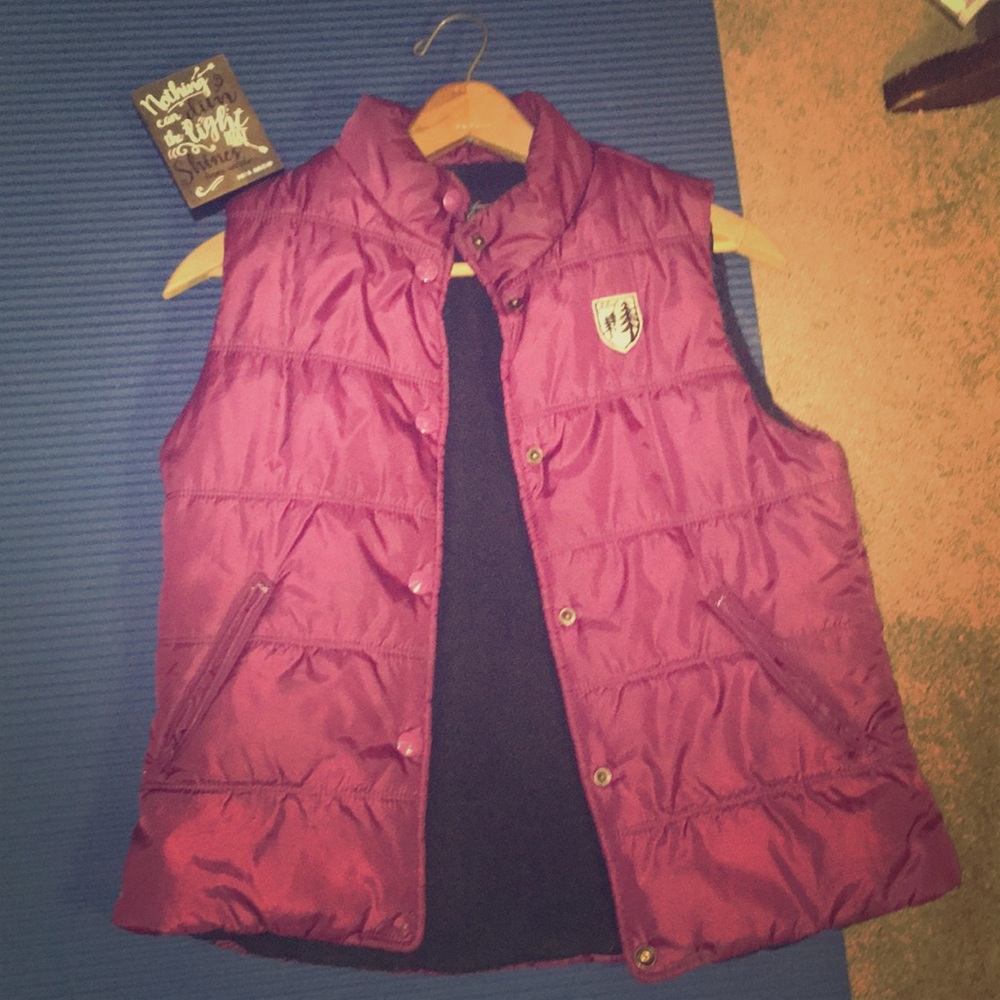 Purple vest. American Eagle